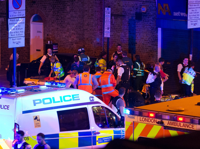 Driver plows into crowd outside London mosque, injuring 10