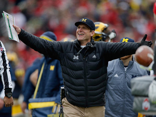 ViDEO: Jim Harbaugh sings the National Anthem