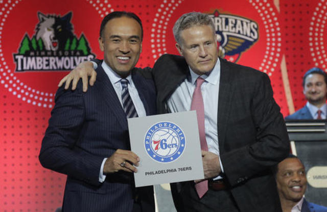 76ers win NBA draft lottery