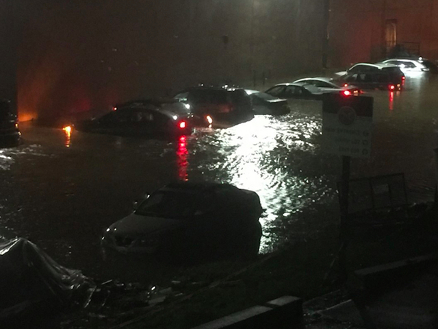 Flash flooding wipes out Baltimore, Maryland roads